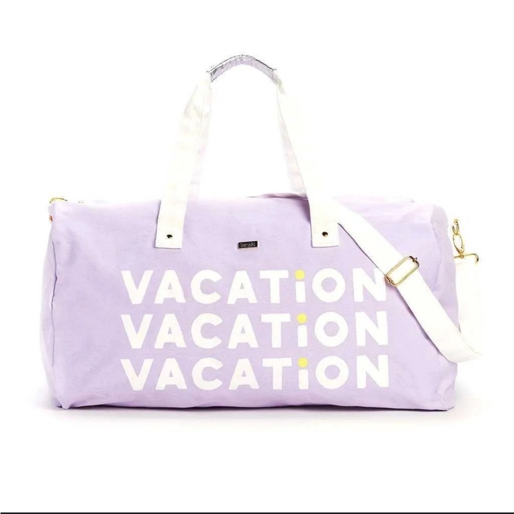 ban.do Lilac Travel Bag with White Accents